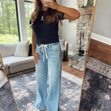 Tatum Tie Waist Wide Leg Jeans