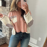 Milana Mauve Color Block Long Sleeve