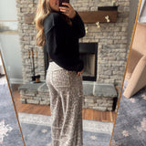 Mocha Desert Wild Wide Leg Sweatpants
