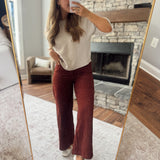 Brick Polka Dot Corduroy Pants