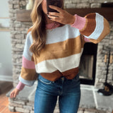 Autumn Candy Striped Sweater