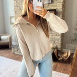 Frosted Almond Ravyn Sweater