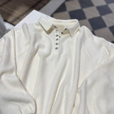 Sweetest Dream Cream Fleece Collared Half Button Up IN STORE