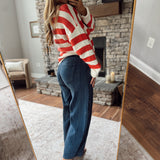 Navy Pin-Up Polka Pants
