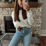 Simply Classic Ivory Knit Sweater