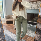 Mice Olive HR Crop Joggers