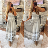 Gray Walker Maxi Skirt