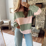 Peony Green Sky Ridley Pullover