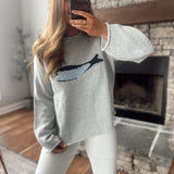 Heather Gray Sardine Sweater