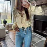 Dandelion Days Crochet Cardigan & Tube Top Set