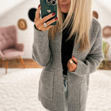 Catching Looks Charcoal Heavy Weight Open Cardi IN STORE