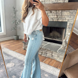 Cello Light Kendrick Relaxed Flare Jeans