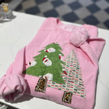 Pink Patchwork Christmas Tree Crew