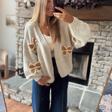 Tan Pretty in Knots Cardigan