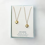 Mama + Me Puff Heart Necklace Set