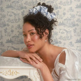 Bridgerton x Kitsch Satin Pillowcase Scrunchies - Toile in Bloom