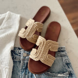 Natural Poet Slip On Sandal