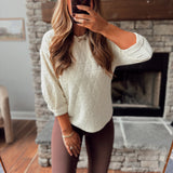 Cream Diamond Quilt Top