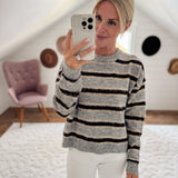 Heather Gray & Brown Mysa Sweater