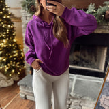 Plum Reset Fleece Hoodie