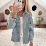 Washed Denim Quarry Chore Utility Jacket