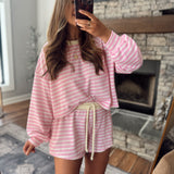Pink Lemonade Striped Shorts