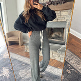 Black Mabel Jogger Lounge Pants