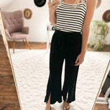 Billie Black Tie-Waist Pants