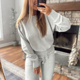 Heather Gray Raw Edge Burnout Sweatshirt