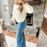 Judy Blue Stone Blue 90's Straight Bandana Jeans