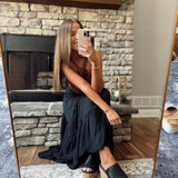 Sandra Black Slip On Wedge Heels