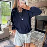 Navy Snugglegear Fleece Half Zip