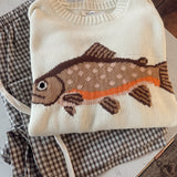 Cream Reel Cute Sweater