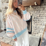 Light Pink Atelier Floral Sweatshirt