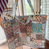 POL Blue Bound Artisanal Shopper Bag