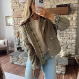 Olive Vessie Barn Jacket