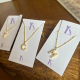 Pearl Initial Necklace