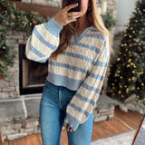 Newport Collar Cropped Sweater