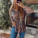 Brown Carbon Edge Shacket