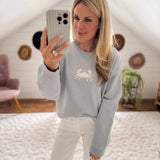 M. Blue Crab Sweater