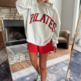 Heather Gray Pilates & Yoga Mock Neck Sweatshirt