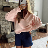 Navy Cate Lounge Shorts