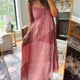 Ally Floral Lace Patchwork Maxi