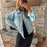 Risen Light Oversized Denim Jacket