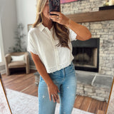 Off White Delicate Details Top