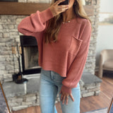 Dusty Rose Everyday Ease Sweater