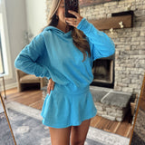 Denim Drift Icon Sport Hoodie Set