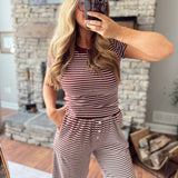Burgundy Crossing the Line Top