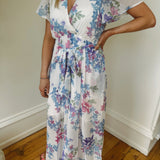 Budding Love Off White Floral Chiffon Maxi