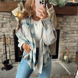 Bryn Blue Multi Plaid Button Down